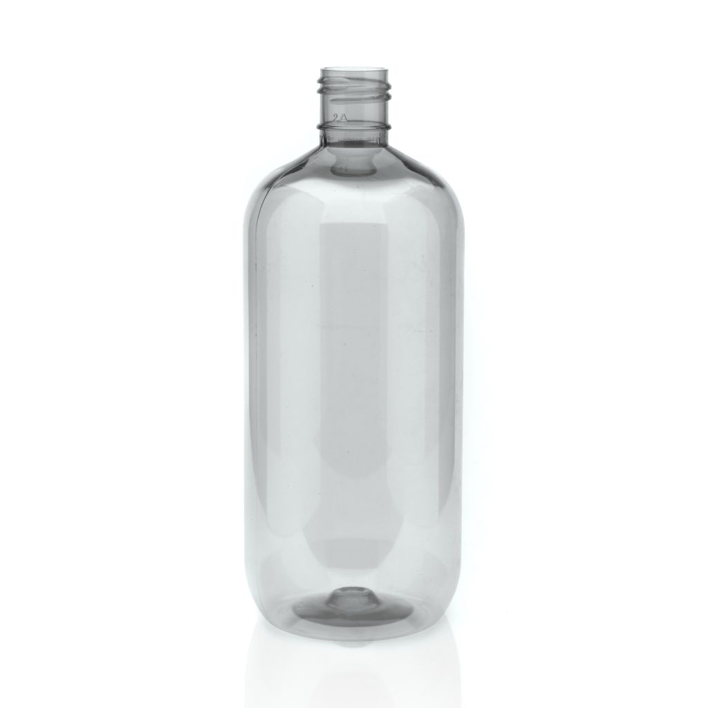 250ml Clear PET Boston bottle with 24/415 screw neck | Nekem Packaging