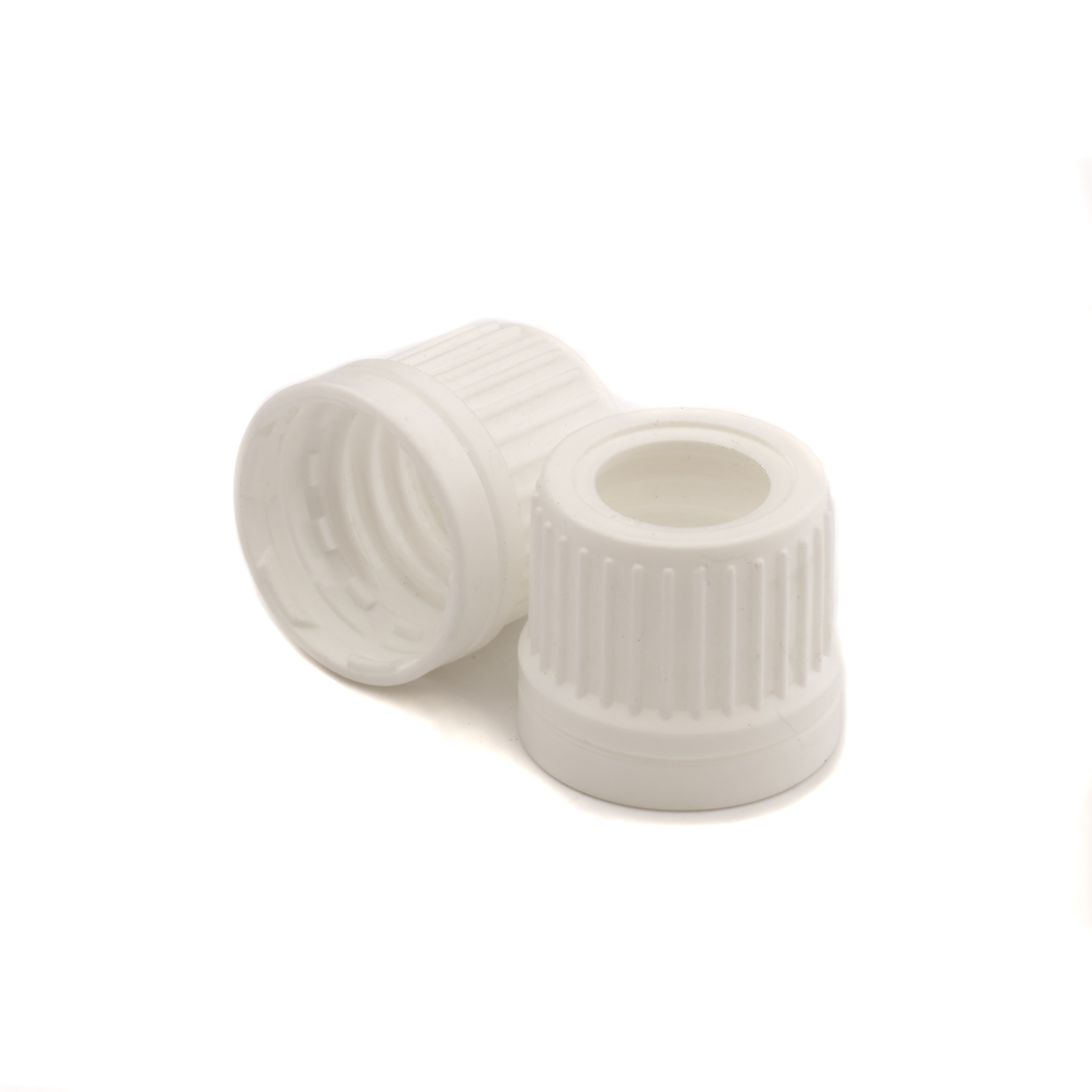 GL18 White Tamper Evident Hole Cap | Nekem Packaging